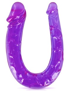Double dong gode fléxible violet 29.5cm - CC570045 2