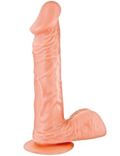 Gode réaliste veiné avec testicules et ventouse 18cm - CC5141131194 2