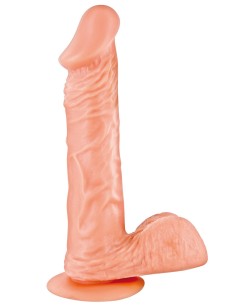 Gode réaliste veiné avec testicules et ventouse 21cm - CC5141132194 2