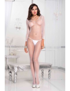 Combinaison manches longues, ouverte à l'entrejambe  - ML1599WHT 2