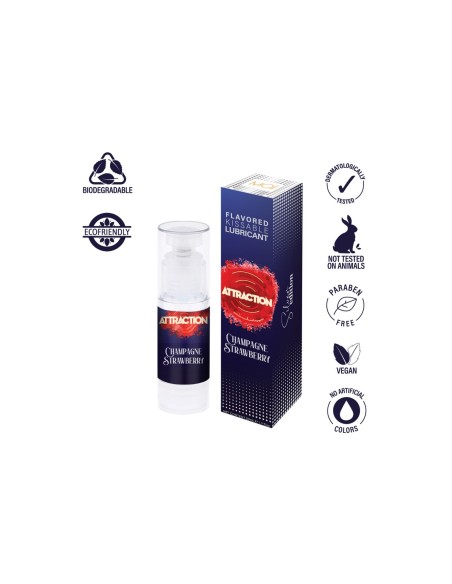 Lubrifiant Attraction Champagne aux fraises