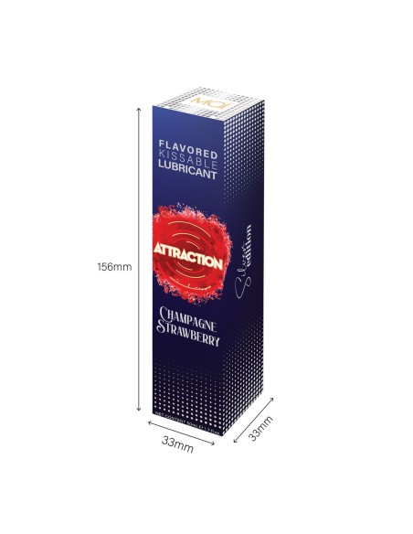 Lubrifiant Attraction Champagne aux fraises