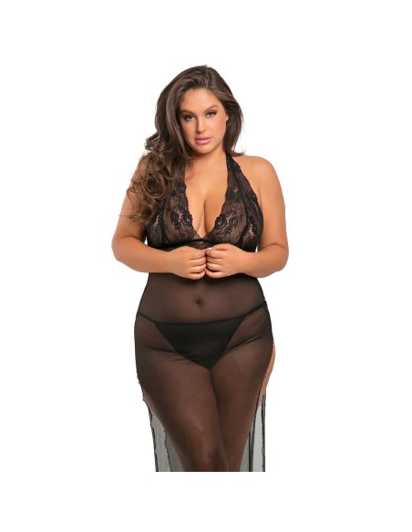 Robe René Rofé Noir (XL/XXL)