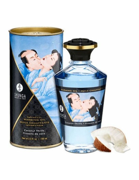 Huile de massage érotique Shunga SHU127-COCONUT 100 ml Coco