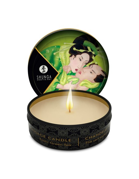 Bougie de massage Shunga Exotic Green Tea Thé vert 30 ml