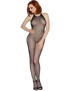 Bodystocking résille noir dos nu entre-jambes ouvert - DG0017BLK 2