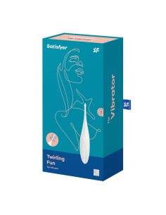 Stimulateur polyvalent pour zone ciblé blanc USB, Twirling Fun Satisfyer - CC597725 2