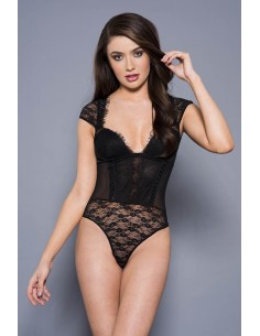 Body résille effet bustier - ML80062BLK 2