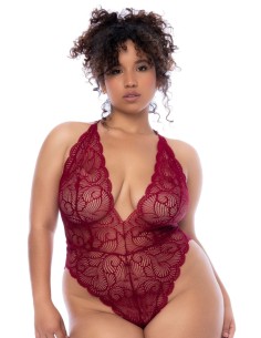 Body grande taille couleur framboise - MAL8875XROSW 2