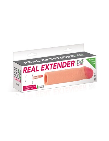 Gaine d'extension de pénis réaliste avec gland - CC531801