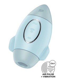 Stimulateur de clitoris violet vibration et air pulsé USB vert Mission control Satisfyer - CC597853 2