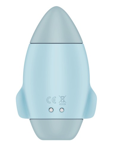 Stimulateur de clitoris violet vibration et air pulsé USB vert Mission control Satisfyer - CC597853