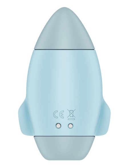 Stimulateur de clitoris violet vibration et air pulsé USB vert Mission control Satisfyer - CC597853