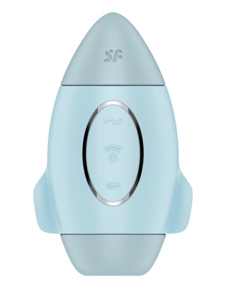 Stimulateur de clitoris violet vibration et air pulsé USB vert Mission control Satisfyer - CC597853