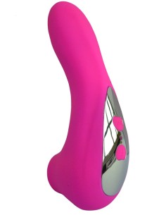 Vibromasseur rose avec 20 programmes de vibration et stimulation clitoridien à membrane picots USB - CR-CAV013 2