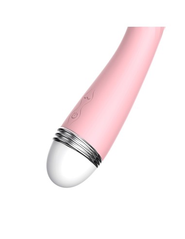 Vibromasseur rose vintage 10 vitesse USB - BOZ-074BPNK