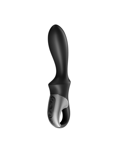 Vibromasseur noir USB, chauffant et connecté Heat Climax Satisfyer - CC597789