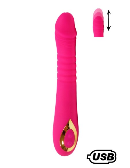 TWIST Rose, Vibromasseur "va-et-vient" USB en silicone médical, doté de 18 modes de stimulation - BQ586PNK