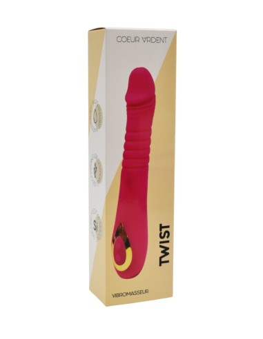 TWIST Rose, Vibromasseur "va-et-vient" USB en silicone médical, doté de 18 modes de stimulation - BQ586PNK