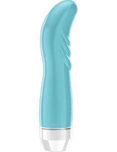 Vibromasseur avec strie turquoise point G multivitesse - LOV005TUR 2