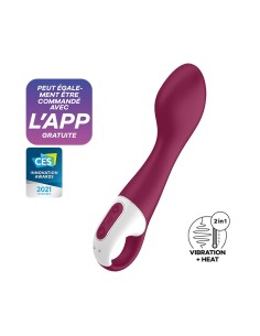 Vibromasseur point G chauffant connecté USB rouge Hot Spot Satisfyer - CC597782 2