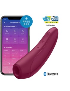 Stimulateur clitoridien connecté bordeaux Curvy 1 Satisfyer - CC5972390214 2