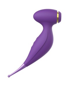 Oiseau du Paradis - Vibromasseur 2 en 1 avec vibration clitoridienne par membrane et embout stimulateur violet - CR-820PUR 2