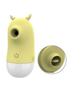 2 en 1 Stimulateur clitoridien par vibrations et par langue USB Cerf - BOZ-051 2