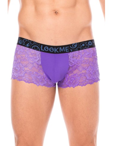 Boxer violet en dentelle délicate - LM2006-67PUR