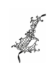 Bleu et Vert Flamboyant Maskarade Noir 2