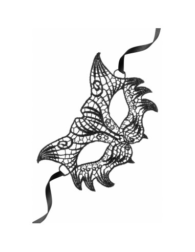 Bleu et Vert Flamboyant Maskarade Noir