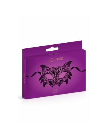 Bleu et Vert Flamboyant Maskarade Noir