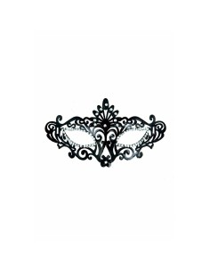 Bleu et Vert Flamboyant Maskarade Noir