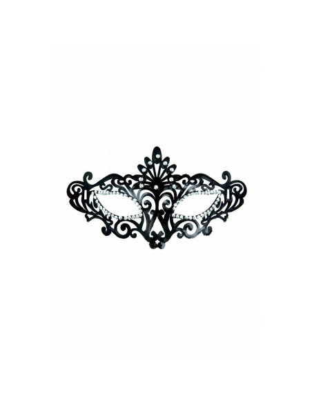 Bleu et Vert Flamboyant Maskarade Noir