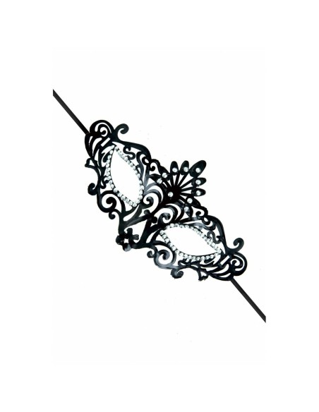 Bleu et Vert Flamboyant Maskarade Noir