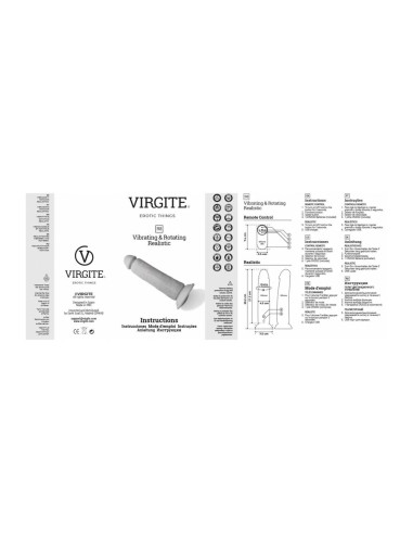 Vibromasseur réaliste Virgite 21 cm