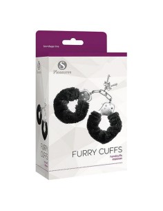 Menottes S Pleasures Furry Noir 2