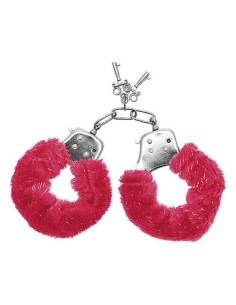 Menottes S Pleasures Furry Rouge