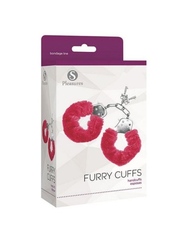 Menottes S Pleasures Furry Rouge