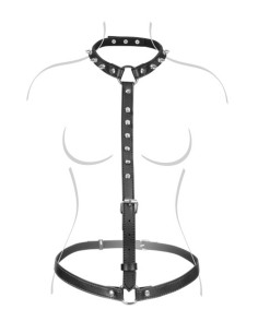 Harnais buste avec pointes picots Fetish Tentation - CC570410 2