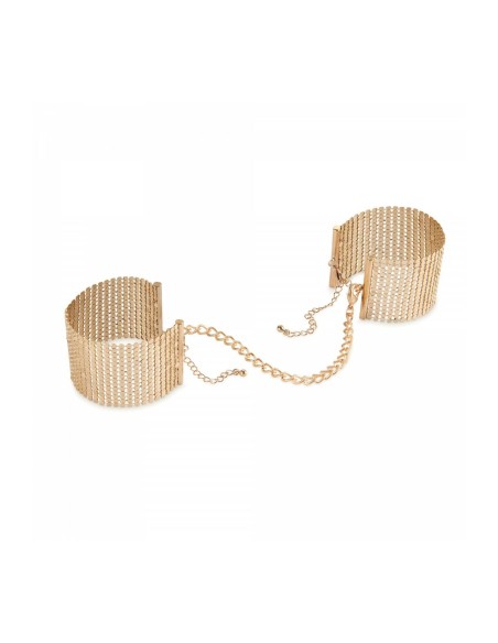 Menottes Désirs métalliques dorées Bijoux Indiscrets 143 Argenté