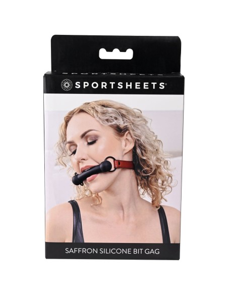 Bâillon Sportsheets Bit Noir/Rouge