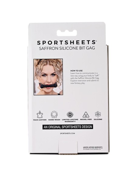 Bâillon Sportsheets Bit Noir/Rouge