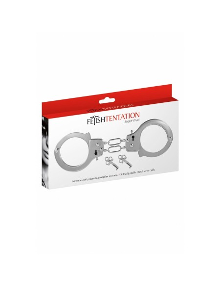 Ensemble Attaches et Menottes Fetish Tentation Argenté