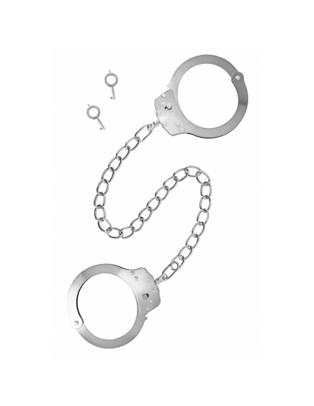Ensemble Attaches et Menottes Fetish Tentation Argenté