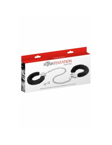 Ensemble Attaches et Menottes Fetish Tentation Noir