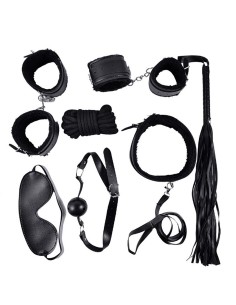 Ensemble Bondage noir - 10 pièces - SOM-013BLK 2