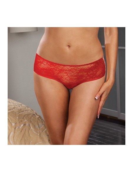 Panty taille basse, ouvert, fronces au dos - DG1300XRED