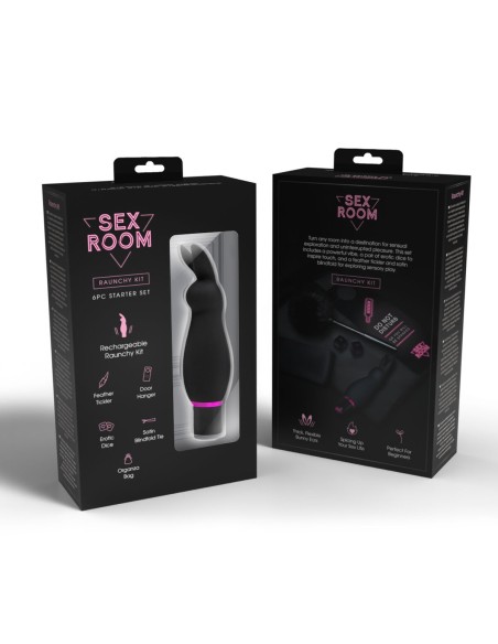 Vibromasseur classique Dream Toys Sex Room Raunchy Kit Noir